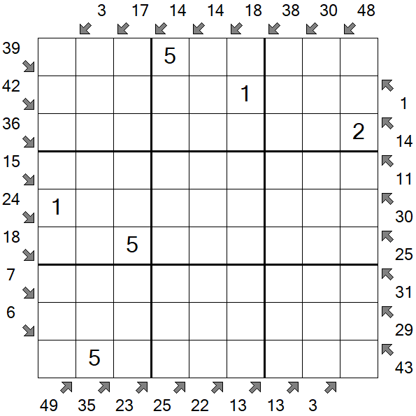 Little Killer Sudoku - Medium