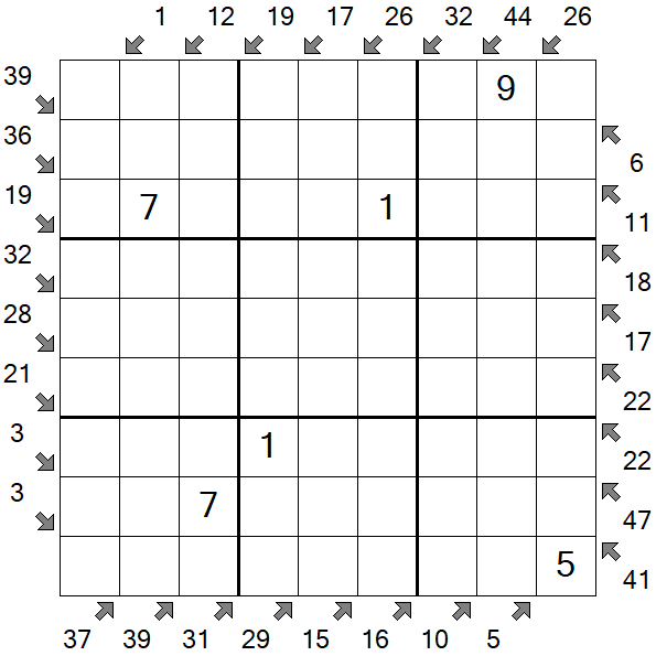 Little Killer Sudoku - Medium