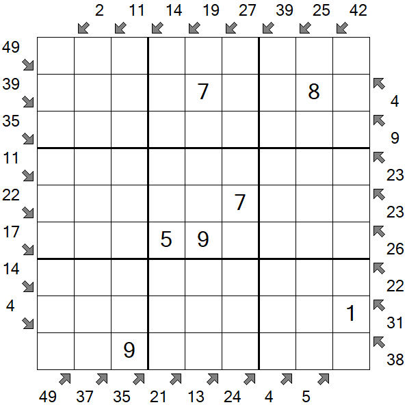 Little Killer Sudoku - Medium