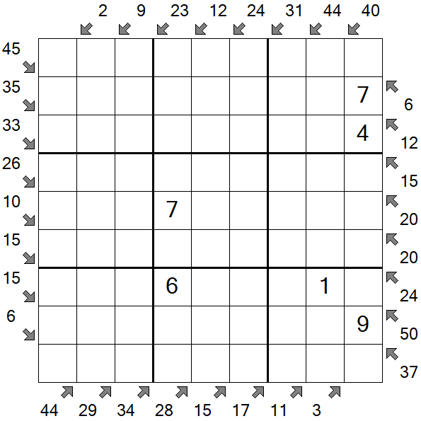 Little Killer Sudoku - Medium