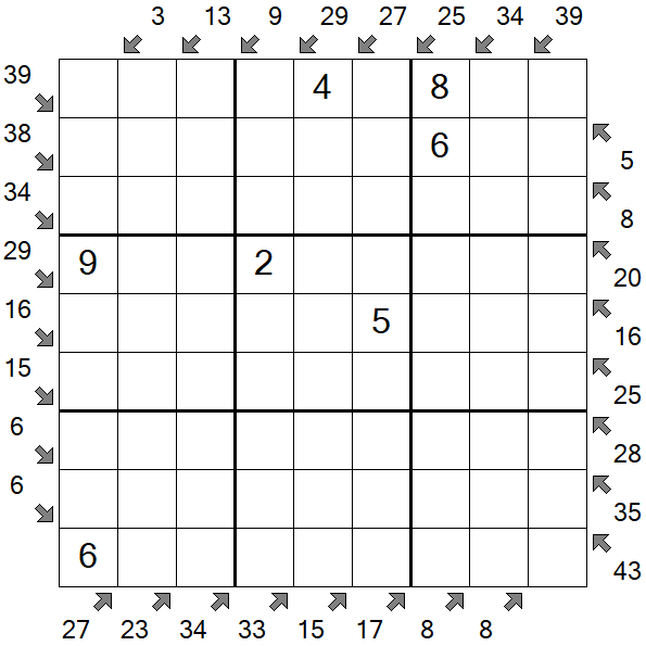 Little Killer Sudoku - Medium