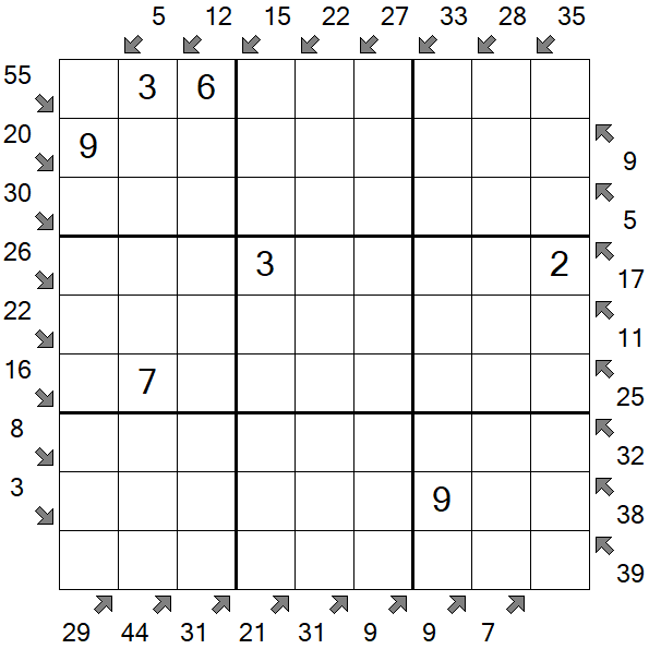 Little Killer Sudoku - Medium