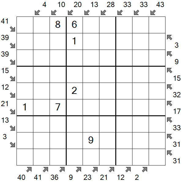 Little Killer Sudoku - Medium