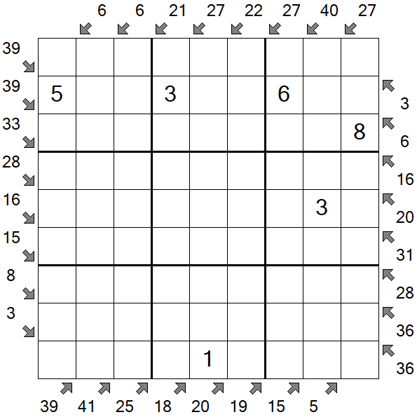 Little Killer Sudoku - Medium