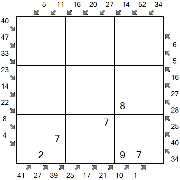 Little Killer Sudoku - Medium