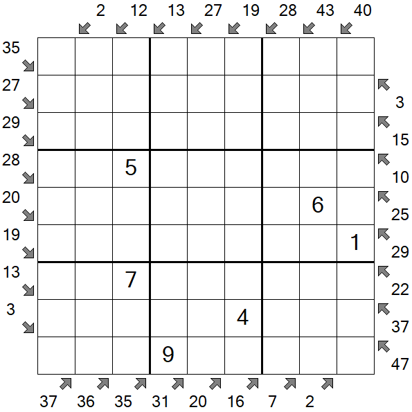 Little Killer Sudoku - Medium