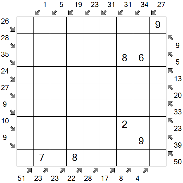 Little Killer Sudoku - Medium