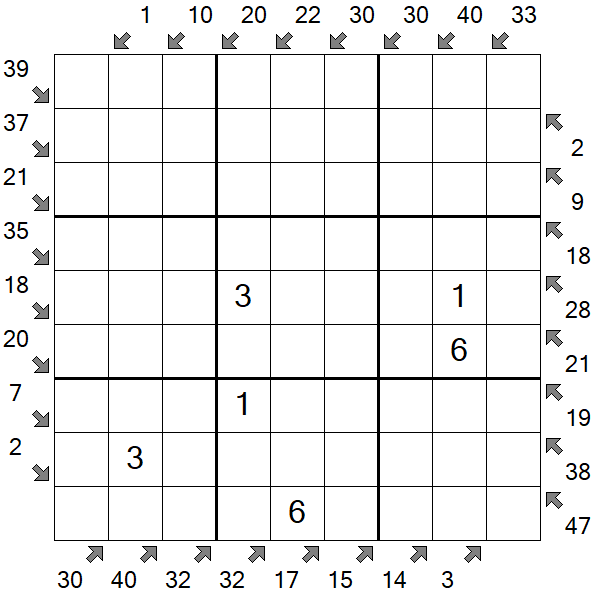 Little Killer Sudoku - Medium