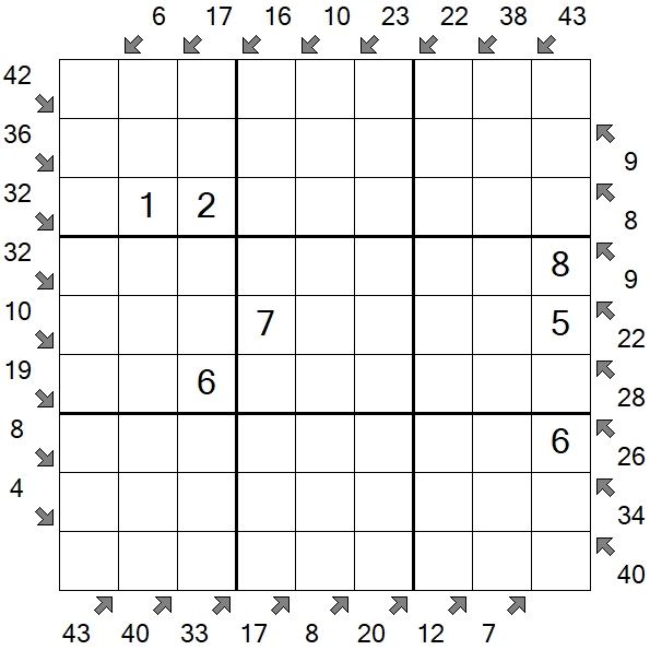 Little Killer Sudoku - Medium