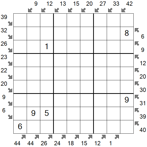 Little Killer Sudoku - Medium