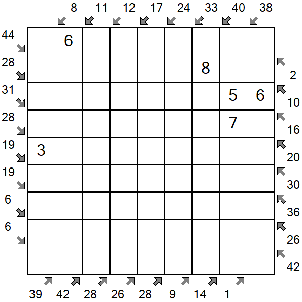 Little Killer Sudoku - Medium