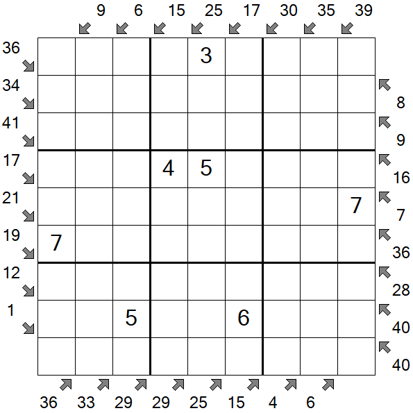 Little Killer Sudoku - Medium