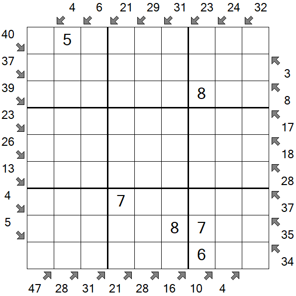 Little Killer Sudoku - Medium
