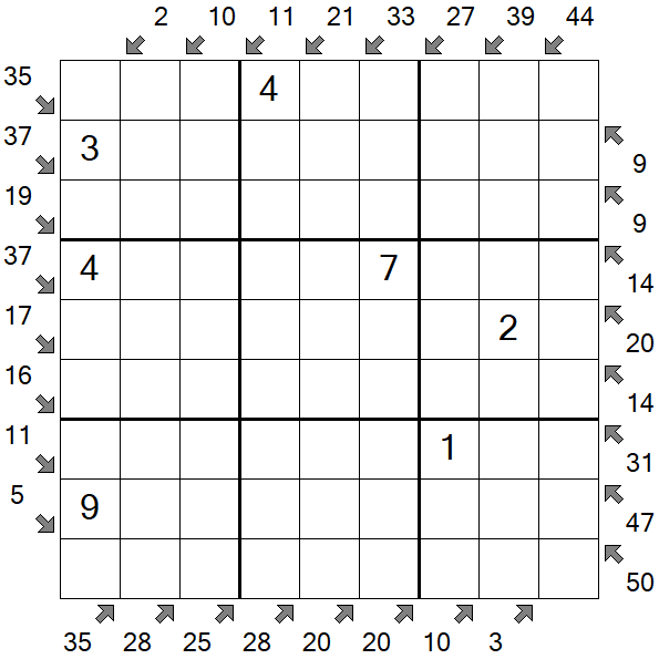 Little Killer Sudoku - Medium