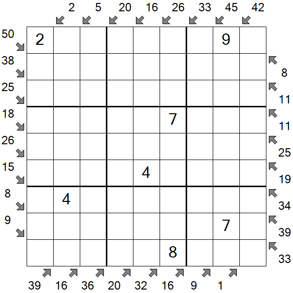 Little Killer Sudoku - Medium