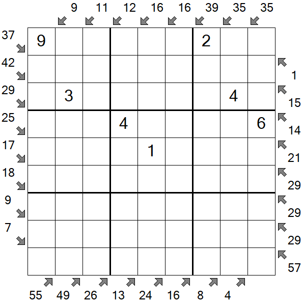 Little Killer Sudoku - Medium