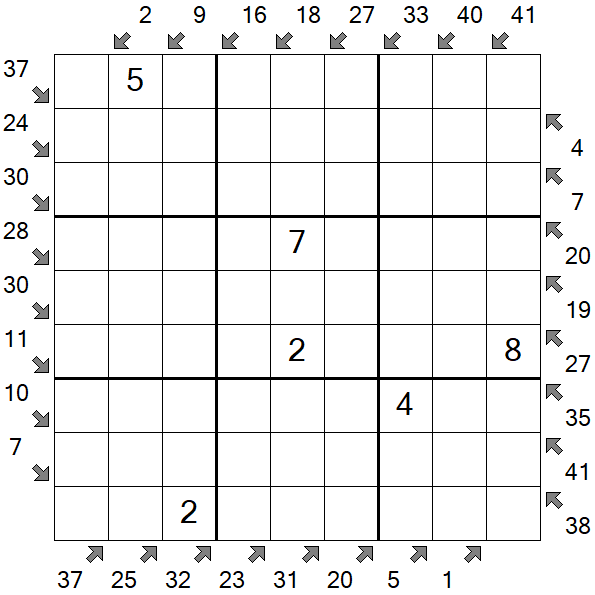 Little Killer Sudoku - Medium