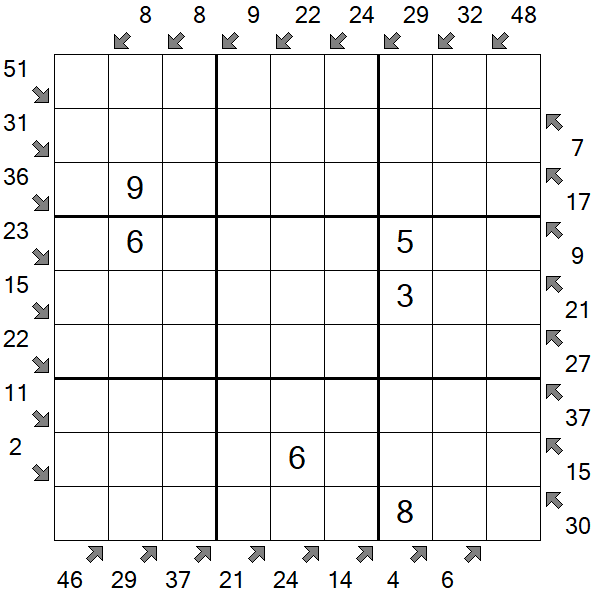 Little Killer Sudoku - Medium
