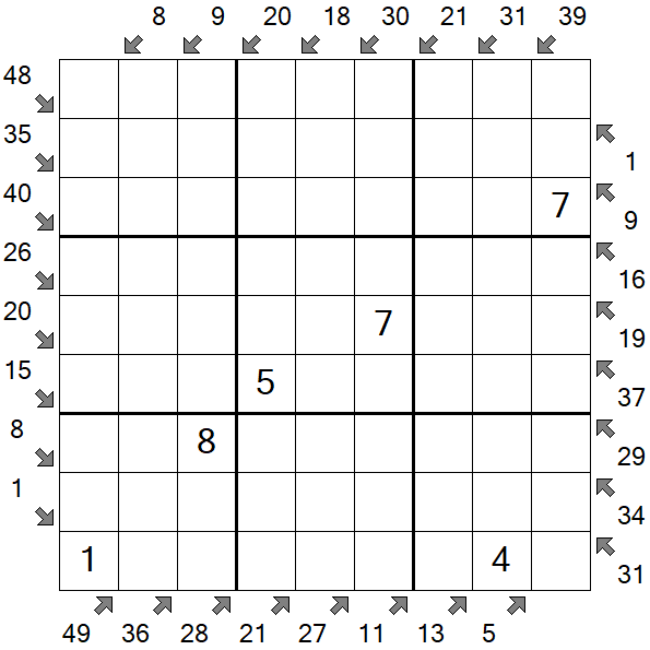 Little Killer Sudoku - Medium