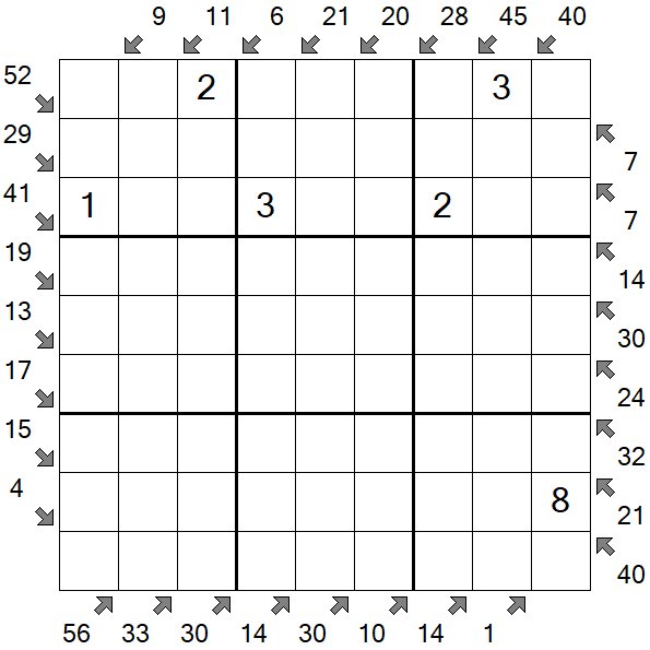 Little Killer Sudoku - Medium