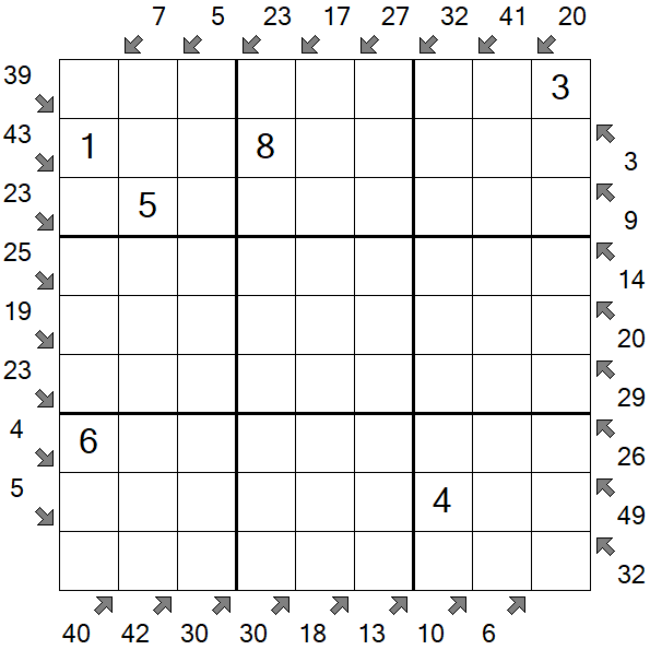 Little Killer Sudoku - Medium