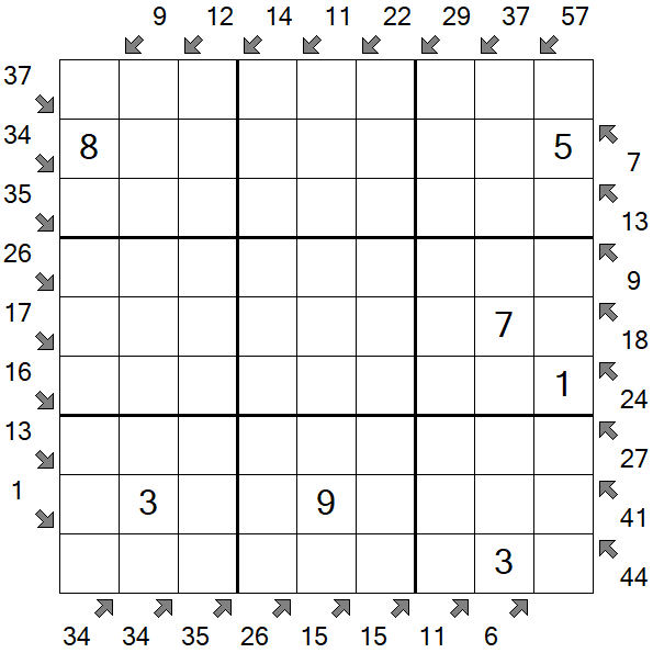 Little Killer Sudoku - Medium
