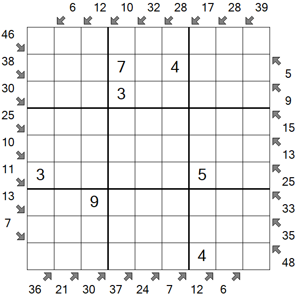 Little Killer Sudoku - Moyen