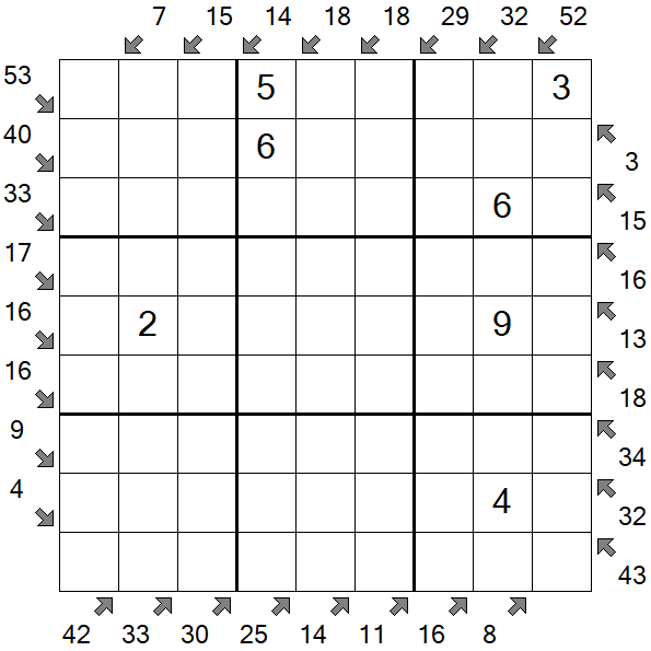 Little Killer Sudoku - Moyen