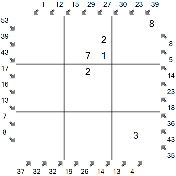 Little Killer Sudoku - Medium