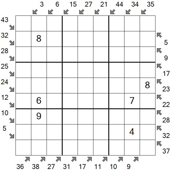 Little Killer Sudoku - Medium