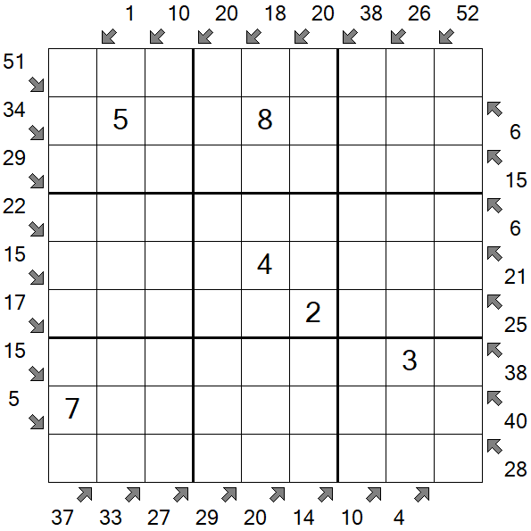 Little Killer Sudoku - Medium
