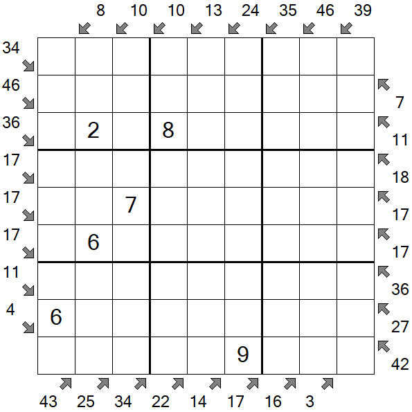 Little Killer Sudoku - Medium