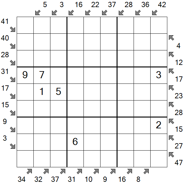 Little Killer Sudoku - Medium