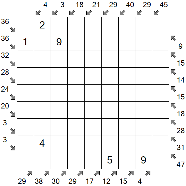 Little Killer Sudoku - Medium