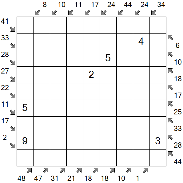 Little Killer Sudoku - Medium