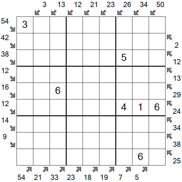 Little Killer Sudoku - Medium
