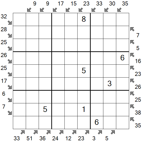 Little Killer Sudoku - Medium