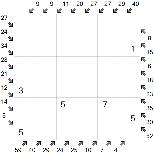 Little Killer Sudoku - Medium