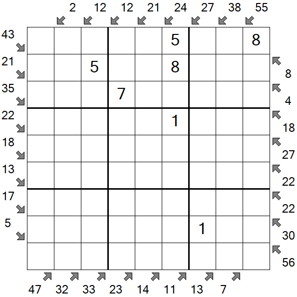 Little Killer Sudoku - Medium