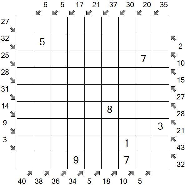 Little Killer Sudoku - Medium