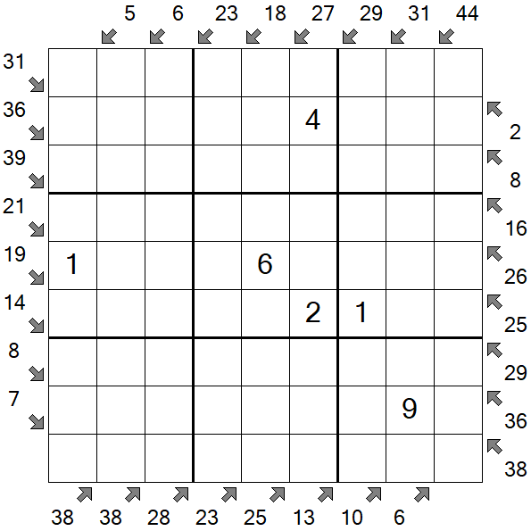 Little Killer Sudoku - Moyen