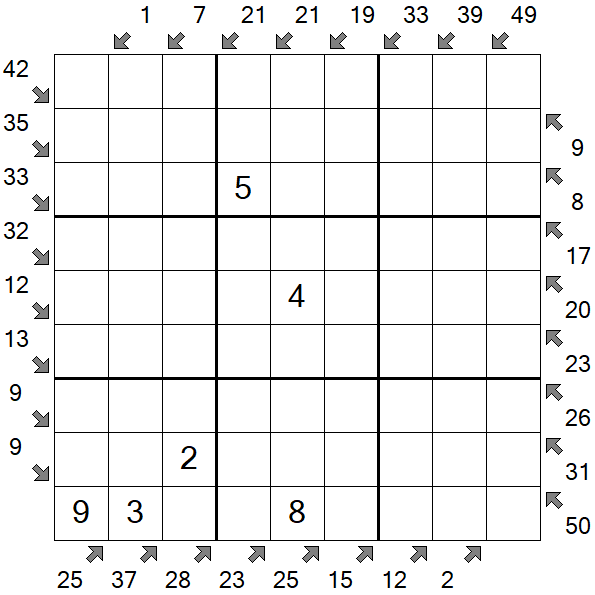 Little Killer Sudoku - Medium