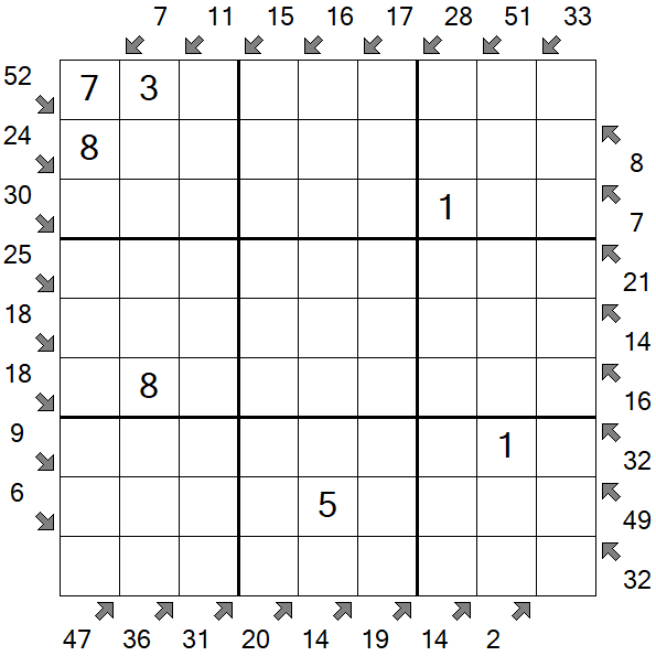 Little Killer Sudoku - Medium