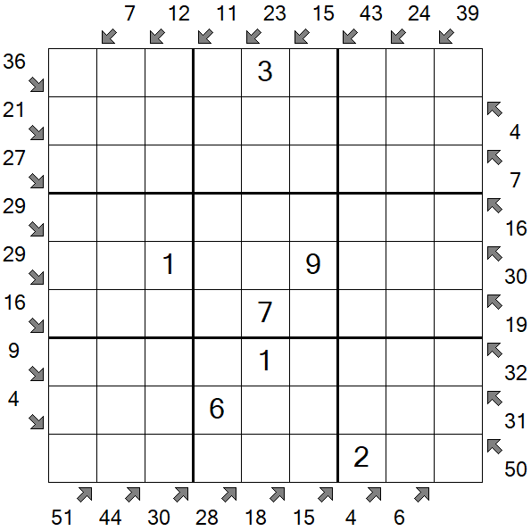 Little Killer Sudoku - Medium