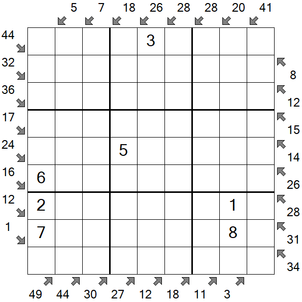 Little Killer Sudoku - Medium