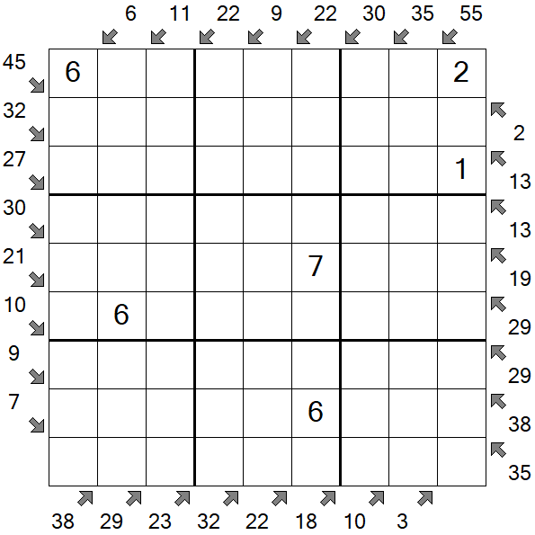 Little Killer Sudoku - Medium