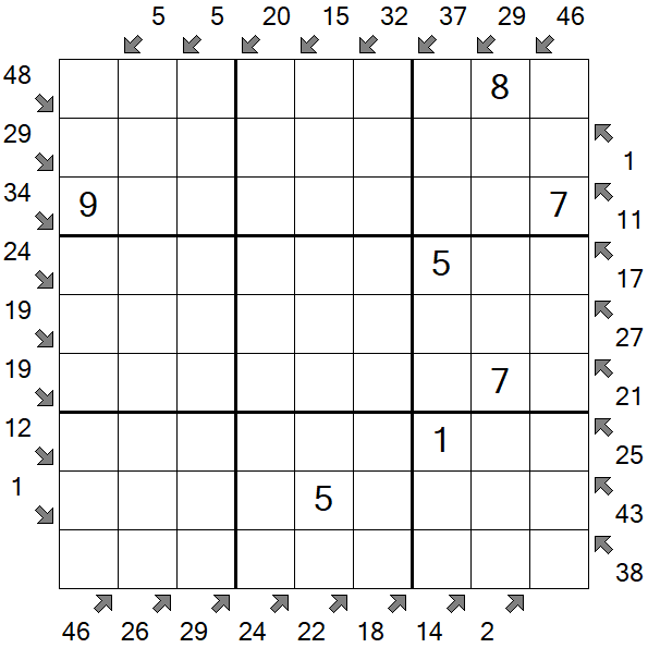 Little Killer Sudoku - Medium