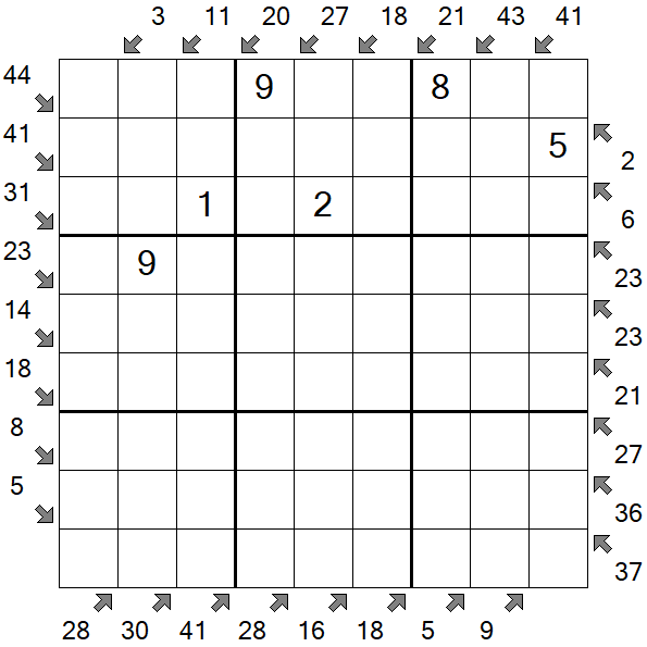 Little Killer Sudoku - Medium