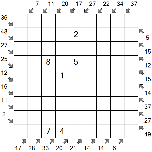 Little Killer Sudoku - Medium