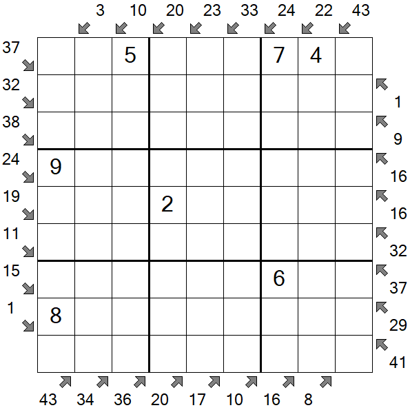 Little Killer Sudoku - Medium